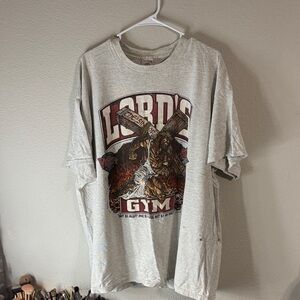 Vintage Lord’s Gym Light Gray Graphic Men's Tee - Design